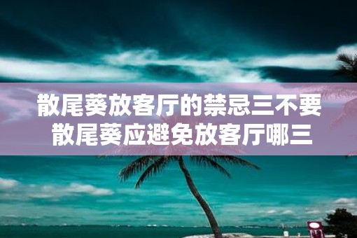散尾葵放客厅的禁忌三不要 散尾葵应避免放客厅哪三处