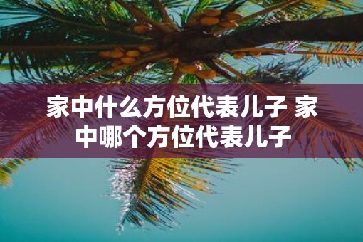 家中什么方位代表儿子 家中哪个方位代表儿子