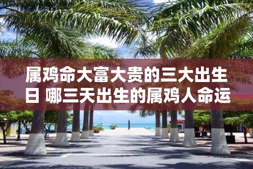 属鸡命大富大贵的三大出生日 哪三天出生的属鸡人命运大富大贵