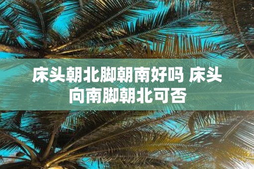 床头朝北脚朝南好吗 床头向南脚朝北可否