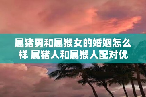 属猪男和属猴女的婚姻怎么样 属猪人和属猴人配对优缺点