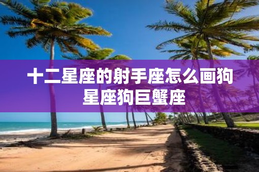 十二星座的射手座怎么画狗  星座狗巨蟹座