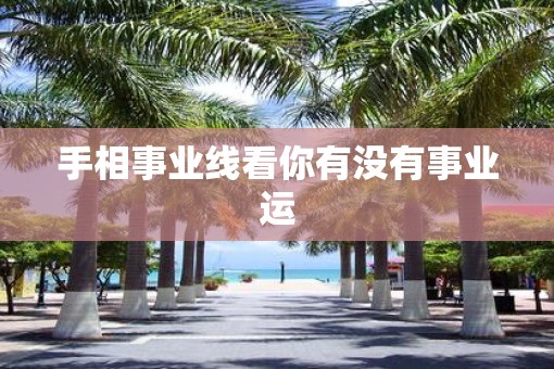 手相事业线看你有没有事业运