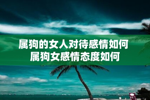 属狗的女人对待感情如何 属狗女感情态度如何