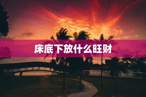 床底下放什么旺财