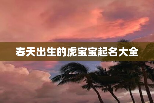 春天出生的虎宝宝起名大全