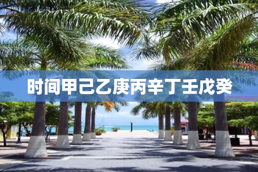 时间甲己乙庚丙辛丁壬戊癸