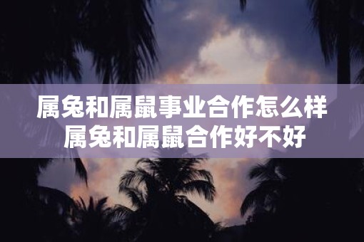 属兔和属鼠事业合作怎么样 属兔和属鼠合作好不好
