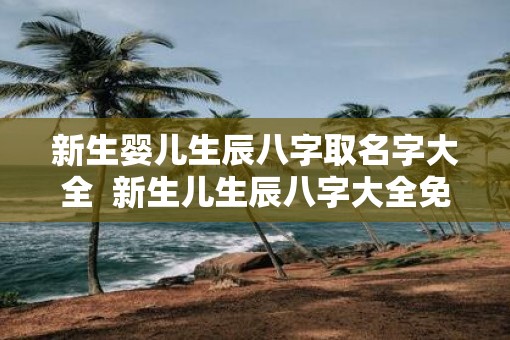 新生婴儿生辰八字取名字大全  新生儿生辰八字大全免费