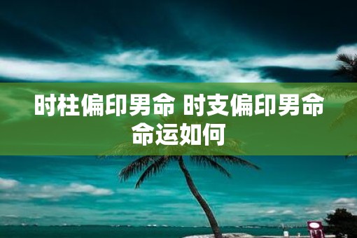 时柱偏印男命 时支偏印男命命运如何