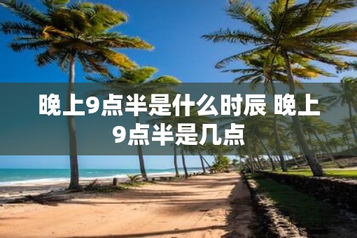 晚上9点半是什么时辰 晚上9点半是几点