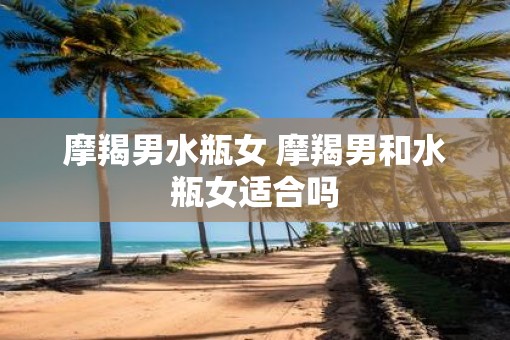 摩羯男水瓶女 摩羯男和水瓶女适合吗