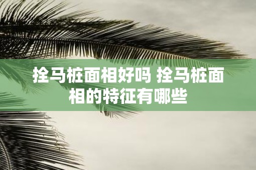 拴马桩面相好吗 拴马桩面相的特征有哪些