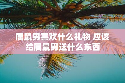 属鼠男喜欢什么礼物 应该给属鼠男送什么东西