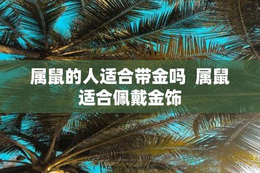 属鼠的人适合带金吗  属鼠适合佩戴金饰
