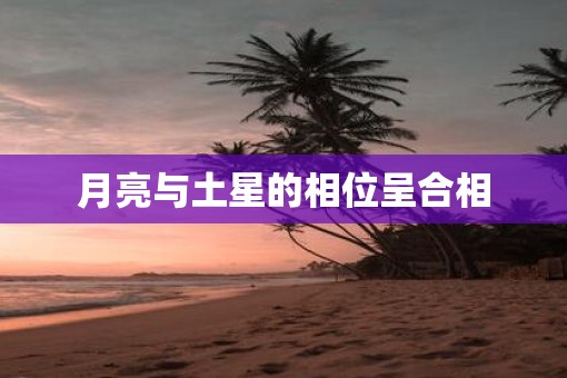 月亮与土星的相位呈合相