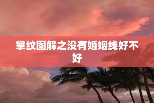 掌纹图解之没有婚姻线好不好