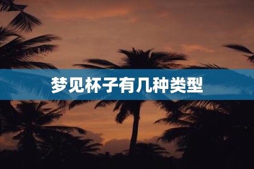 梦见杯子有几种类型