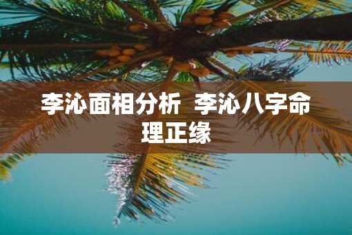 李沁面相分析  李沁八字命理正缘