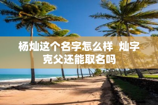 杨灿这个名字怎么样  灿字克父还能取名吗