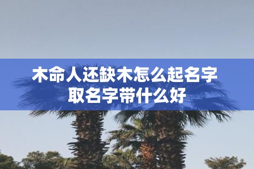 木命人还缺木怎么起名字 取名字带什么好