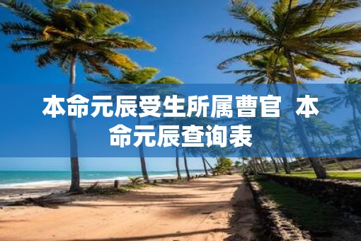 本命元辰受生所属曹官  本命元辰查询表