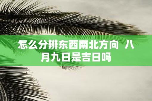 怎么分辨东西南北方向  八月九日是吉日吗