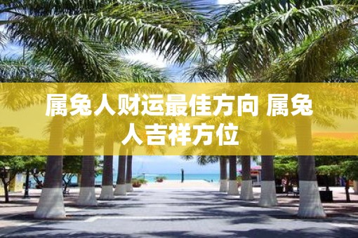 属兔人财运最佳方向 属兔人吉祥方位