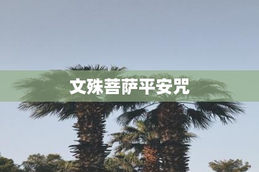 文殊菩萨平安咒