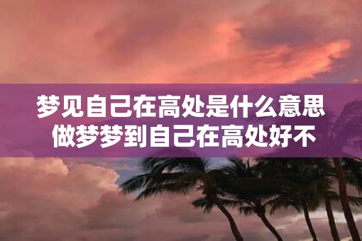 梦见自己在高处是什么意思 做梦梦到自己在高处好不好