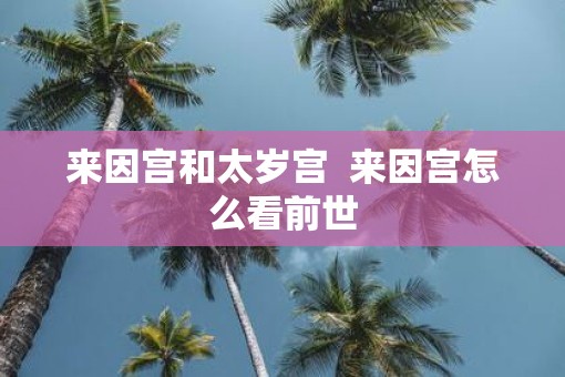 来因宫和太岁宫  来因宫怎么看前世 来因宫和太岁宫  来因宫怎么看前世