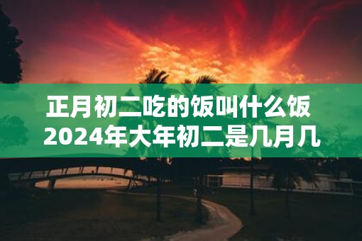 正月初二吃的饭叫什么饭 2025年大年初二是几月几号