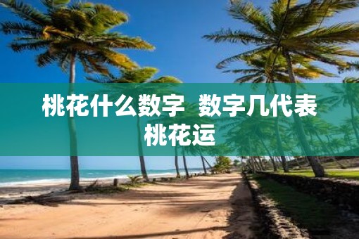 桃花什么数字  数字几代表桃花运