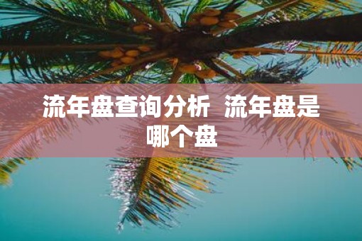 流年盘查询分析  流年盘是哪个盘