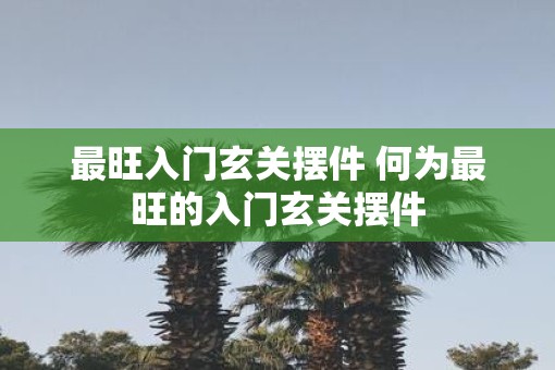 最旺入门玄关摆件 何为最旺的入门玄关摆件 最旺入门玄关摆件 何为最旺的入门玄关摆件