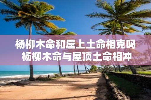 杨柳木命和屋上土命相克吗 杨柳木命与屋顶土命相冲突吗