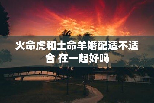 火命虎和土命羊婚配适不适合 在一起好吗