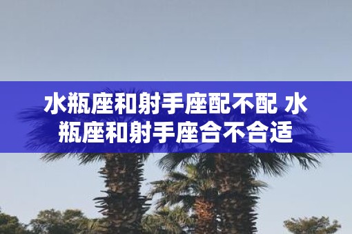 水瓶座和射手座配不配 水瓶座和射手座合不合适