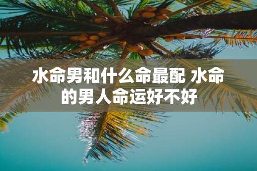 水命男和什么命最配 水命的男人命运好不好