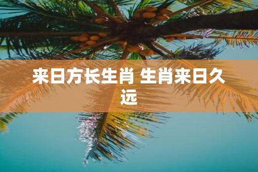 来日方长生肖 生肖来日久远