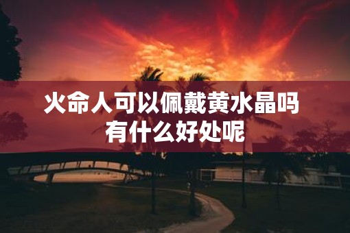 火命人可以佩戴黄水晶吗 有什么好处呢