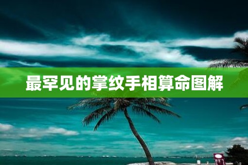 最罕见的掌纹手相算命图解