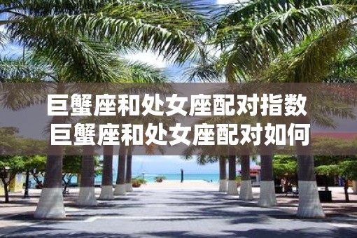 巨蟹座和处女座配对指数 巨蟹座和处女座配对如何