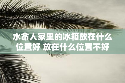 水命人家里的冰箱放在什么位置好 放在什么位置不好