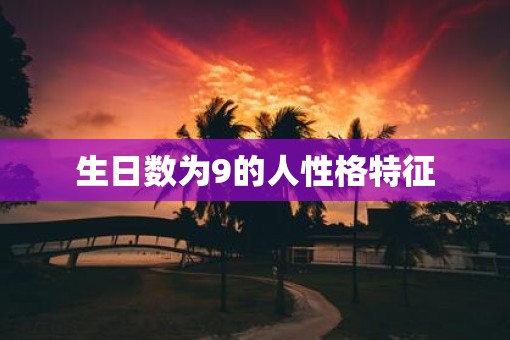 生日数为9的人性格特征