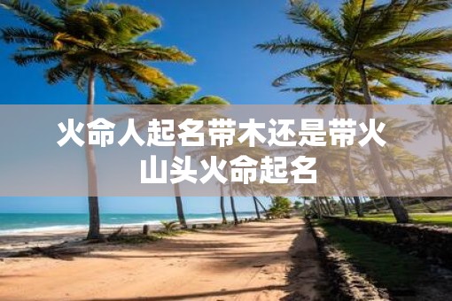 火命人起名带木还是带火 山头火命起名