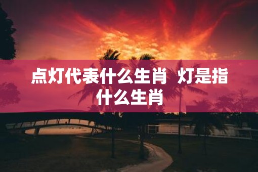 点灯代表什么生肖  灯是指什么生肖
