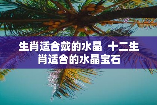 生肖适合戴的水晶  十二生肖适合的水晶宝石
