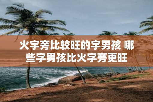 火字旁比较旺的字男孩 哪些字男孩比火字旁更旺