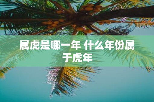 属虎是哪一年 什么年份属于虎年